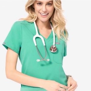 Figs Surgical Green Catrina Top